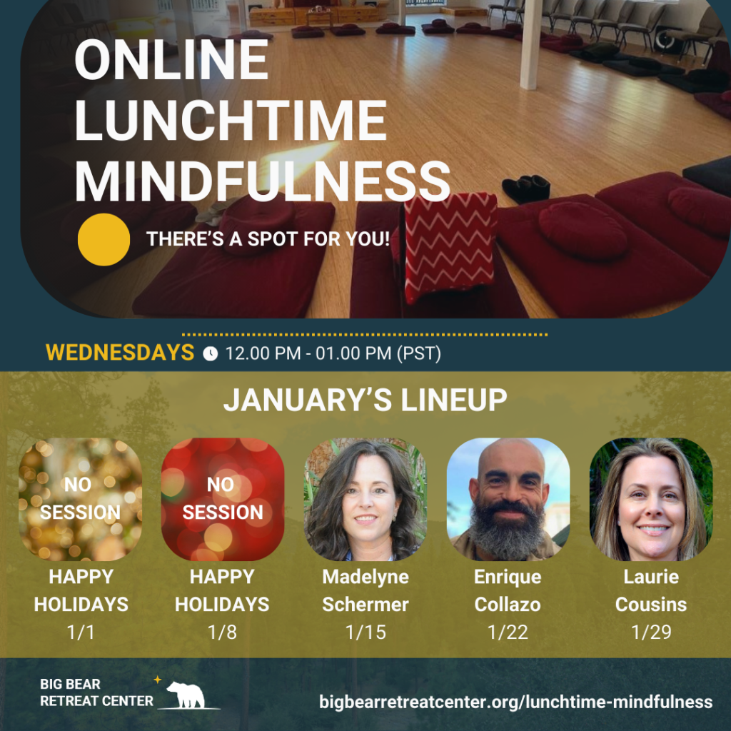 january flyer lunchtime mindfulness online meditation